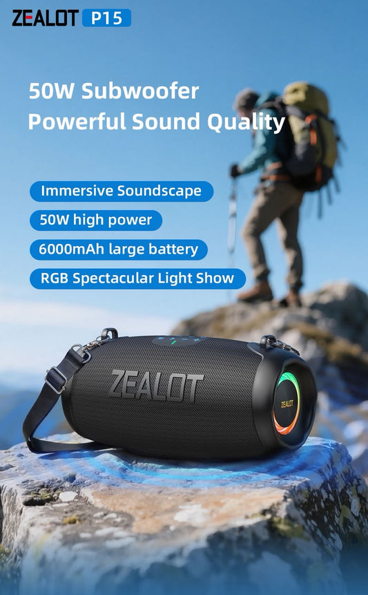 ZEALOT P15 — Enceinte Bluetooth Compacte