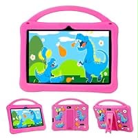 TRIFONE Q72 - Tablette Éducative 7" pour Enfants | Coque Antichoc Rose | Apprendre en s'amusant