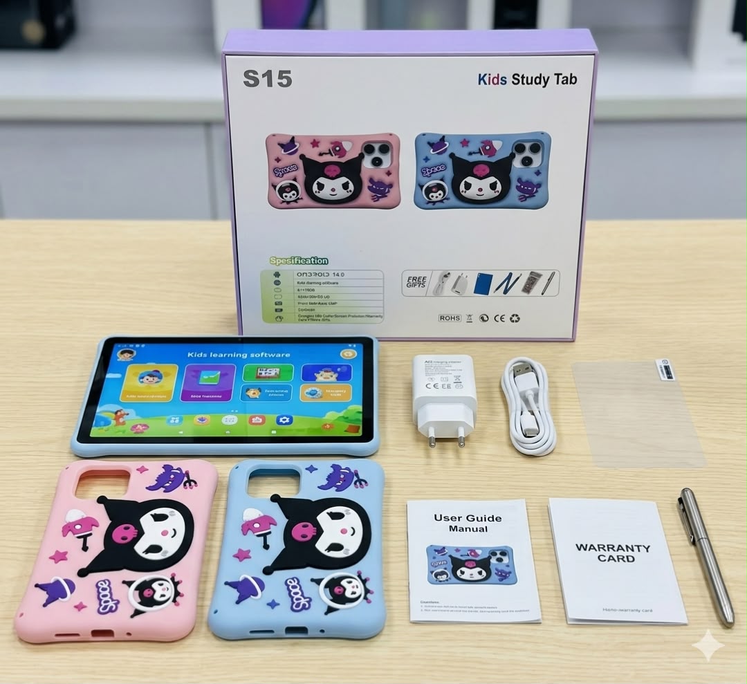 Tablette Éducative Enfant TRIFONE S15 (Édition Kuromi) – Android 14