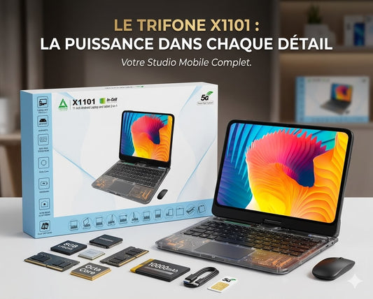 Trifone X1101 – Tablette Hybride 2-en-1 5G 11" (8 Go RAM / 512 Go)