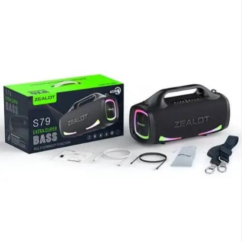 Enceinte Bluetooth ZEALOT S79 – 100W | IPX5 | Batterie 24 000 mAh