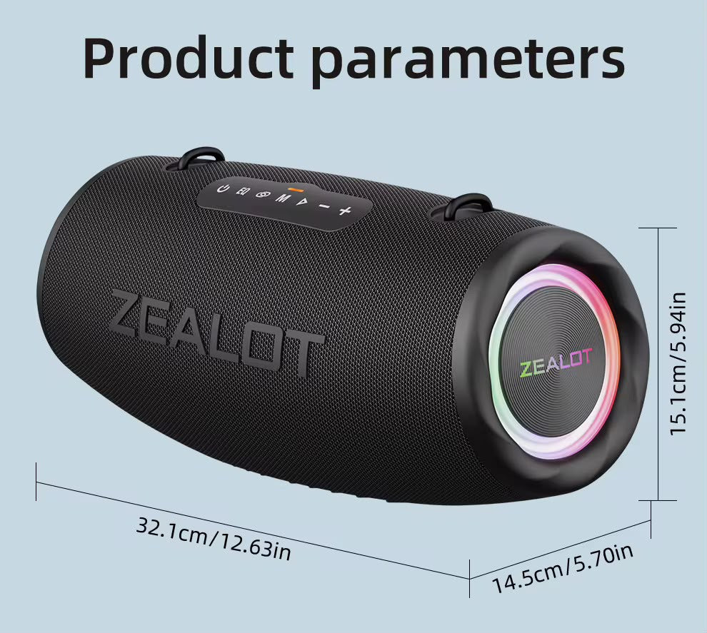 ZEALOT S87 — Enceinte Bluetooth Portable 80W