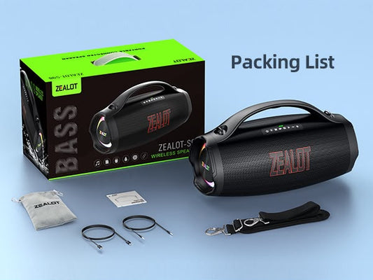 ZEALOT S98 — Enceinte Bluetooth Party Box 160W IPX6