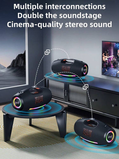 ZEALOT S89 — Enceinte Bluetooth Boombox 250W IPX6