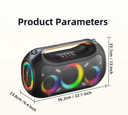 ZEALOT ZE51 — Enceinte Bluetooth 300W TWS RGB IPX6