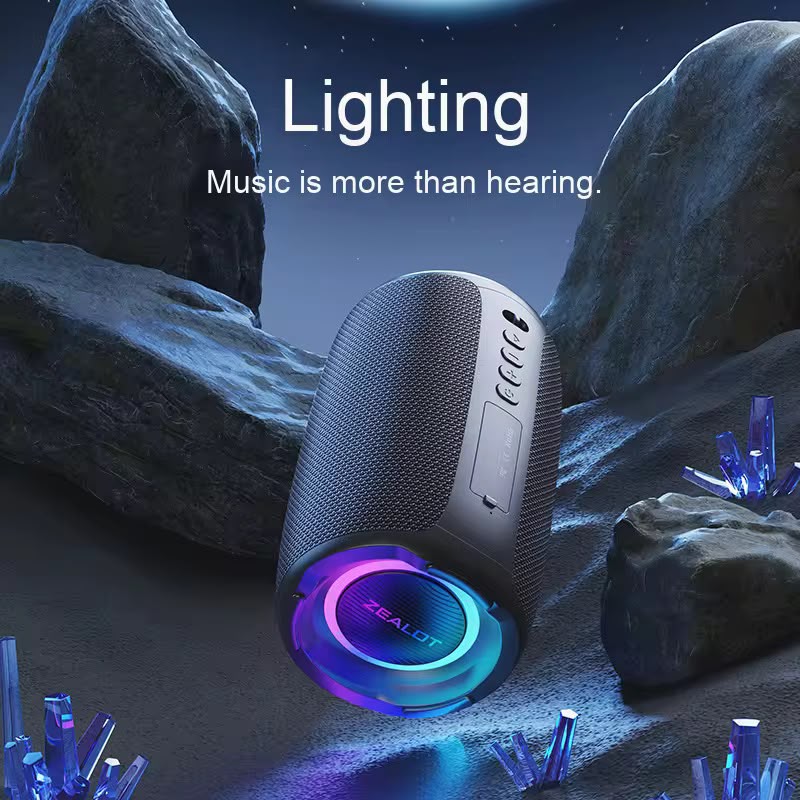 ZEALOT S61 — Enceinte Bluetooth 20W RGB