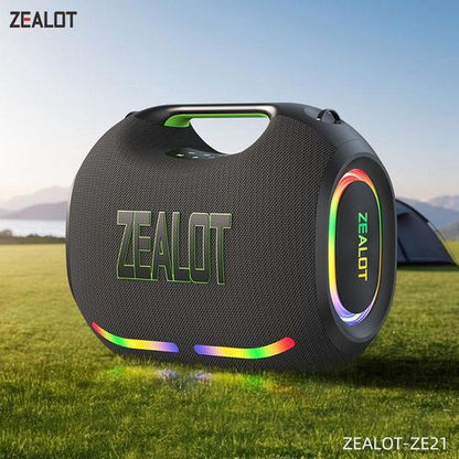 ZEALOT ZE21 - Vue latérale avec éclairage RGB multicolore et logo ZEALOT