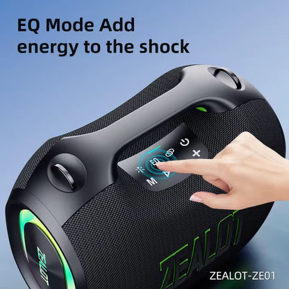 ZEALOT ZE01 — Enceinte Bluetooth Boombox 120W IPX6