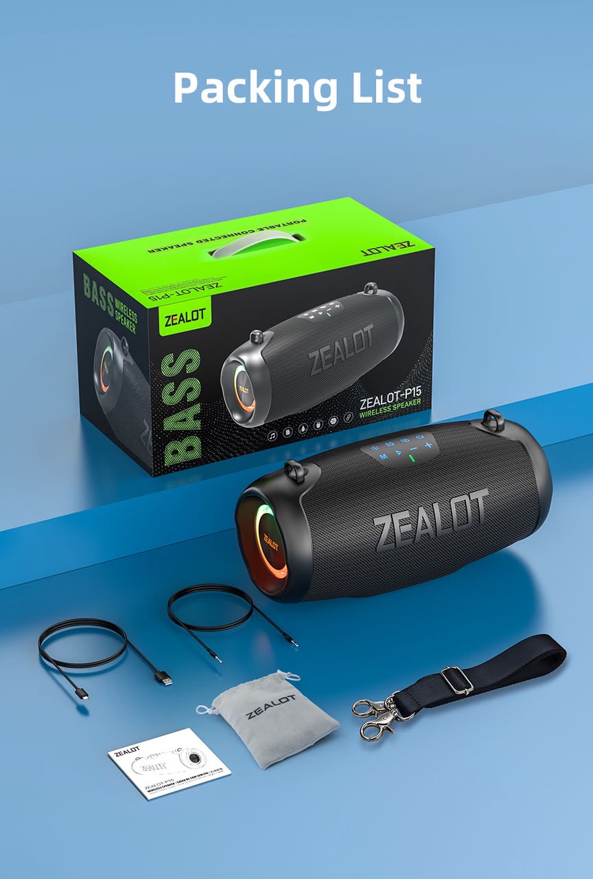 ZEALOT P15 — Enceinte Bluetooth Compacte