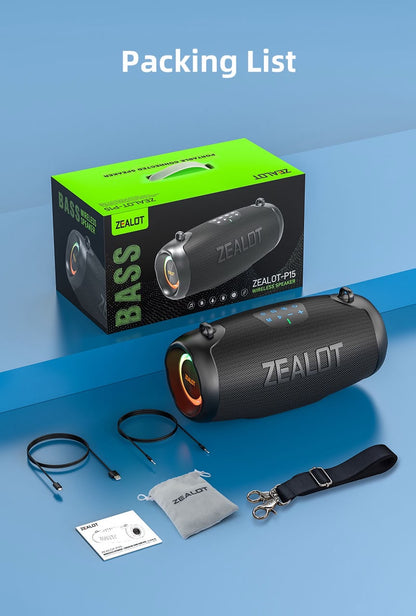 ZEALOT P15 — Enceinte Bluetooth Compacte