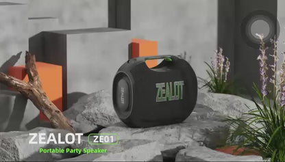 ZEALOT ZE01 — Enceinte Bluetooth Boombox 120W IPX6