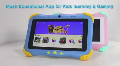 Tablette Éducative TRIFONE C710 (7") – Édition Océan | Coque Poulpe Antichoc | Wi-Fi 5G